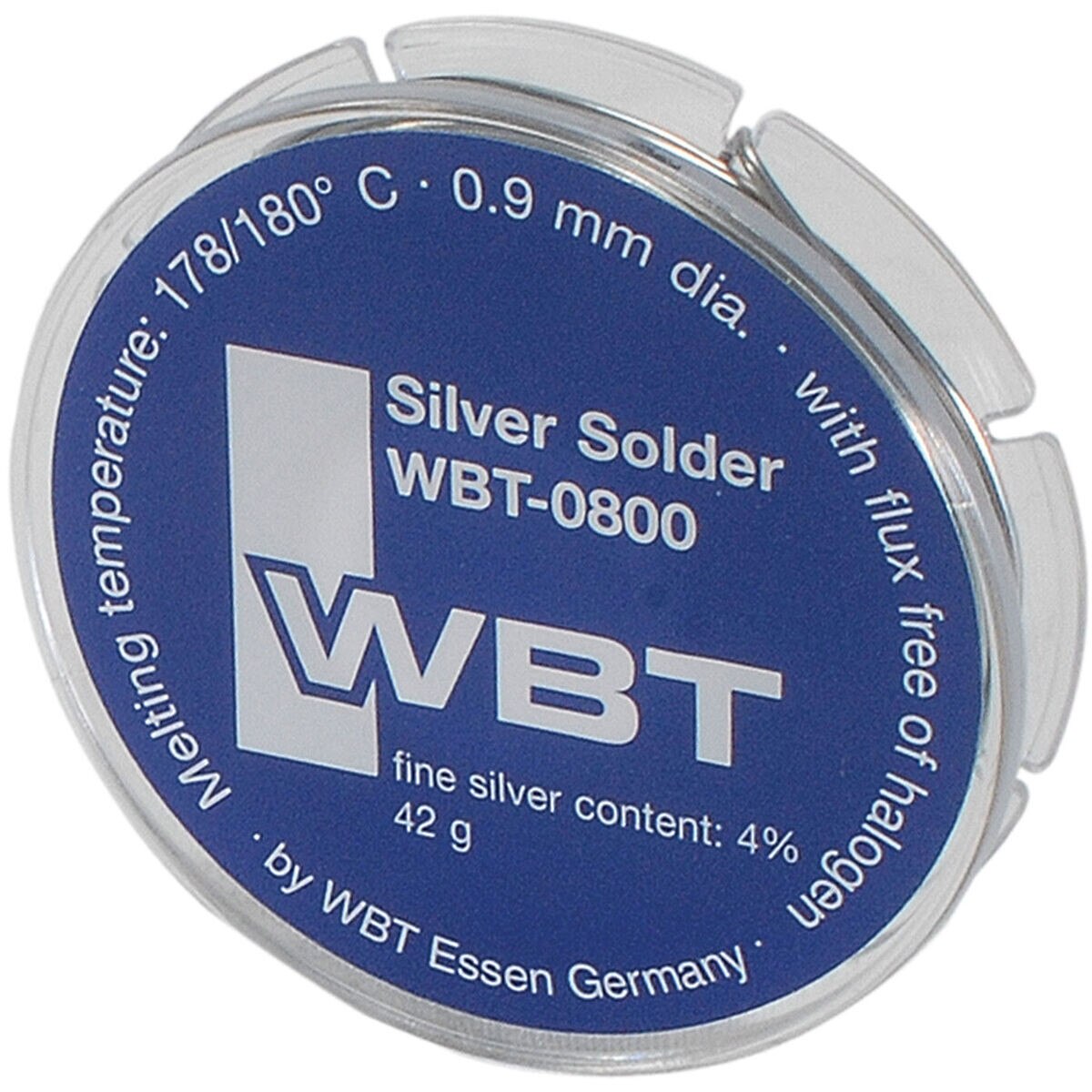 WBT 0800 Silver Solder 4 Silver Content 1/8 lb.